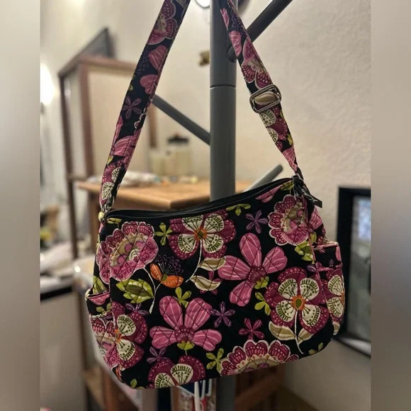 Vera Bradley Floral Patterned Shoulder Bag - Picture 1 of 3